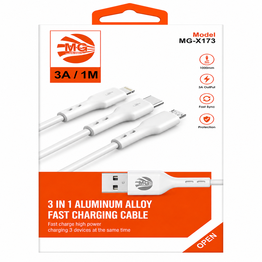 3 IN 1 DATA CABLE (MG-173)