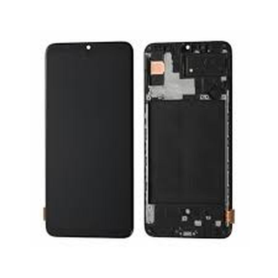 ECRAN COMPLET SAMSUNG A70 A705F AVEC CHASSIS (BIG LCD OLED)