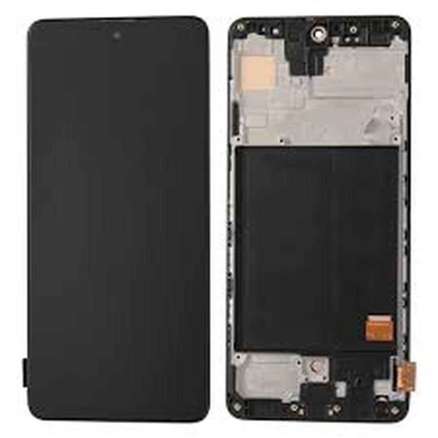 Ecran Complet SAMSUNG Galaxy A51 5G A516B AVEC CHASSIS NOIR (OLED)