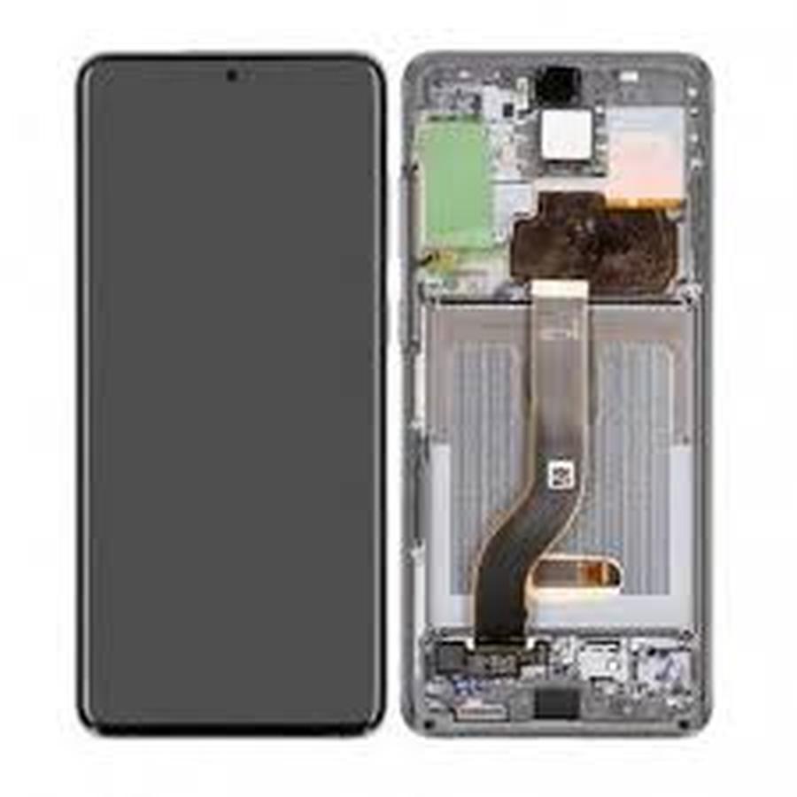 ECRAN COMPLET SAMSUNG S20 PLUS G985F G986F SERVICE PACK AVEC CHASSIS BLANC /SILVER*
