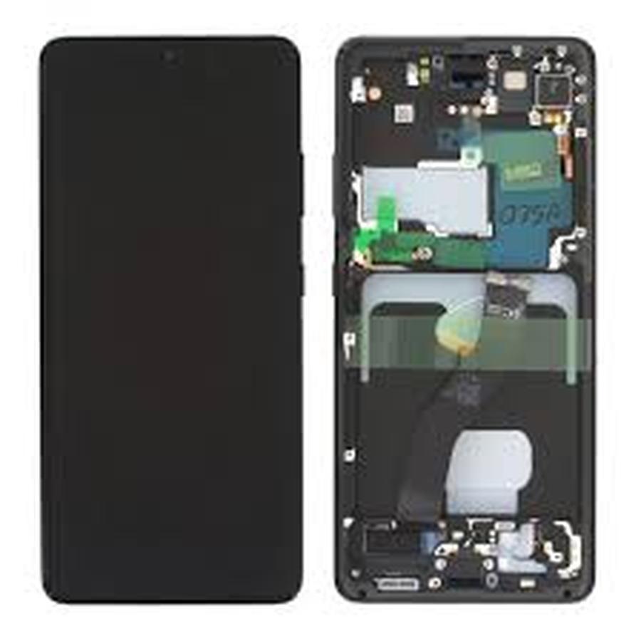 ECRAN COMPLET SAMSUNG S21 ULTRA G998B G998U 4G/5G AVEC CHASSIS (OLED) Noir