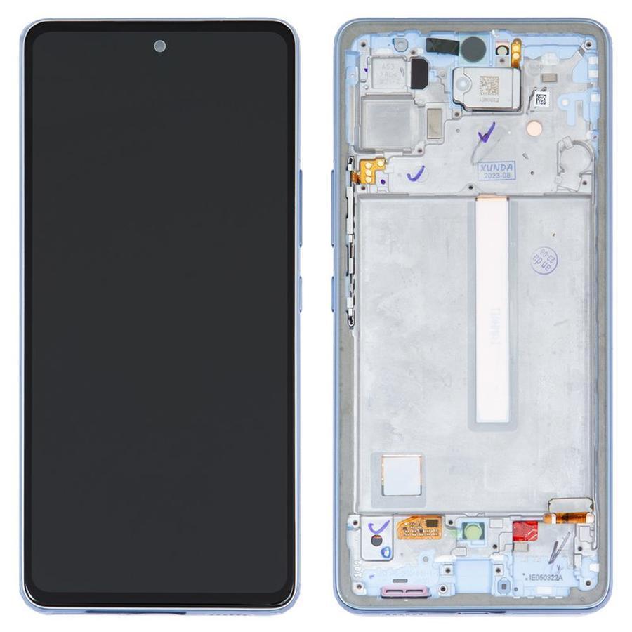 ECRAN FOR SAMSUNG A53 5G A536 ECRAN SERVICE PACK AVEC CHASSIS (BLUE )