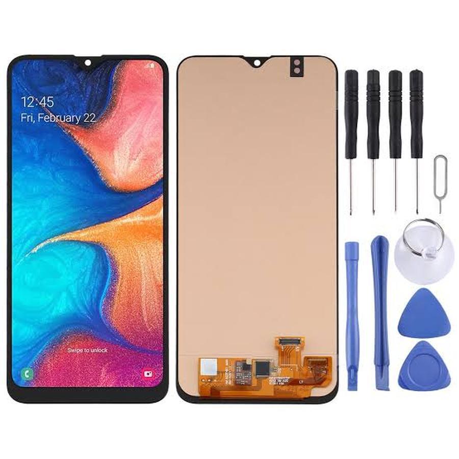 ECRAN LCD SAMSUNG A20 A205F M10S AVEC CHASSIS ( OLED)