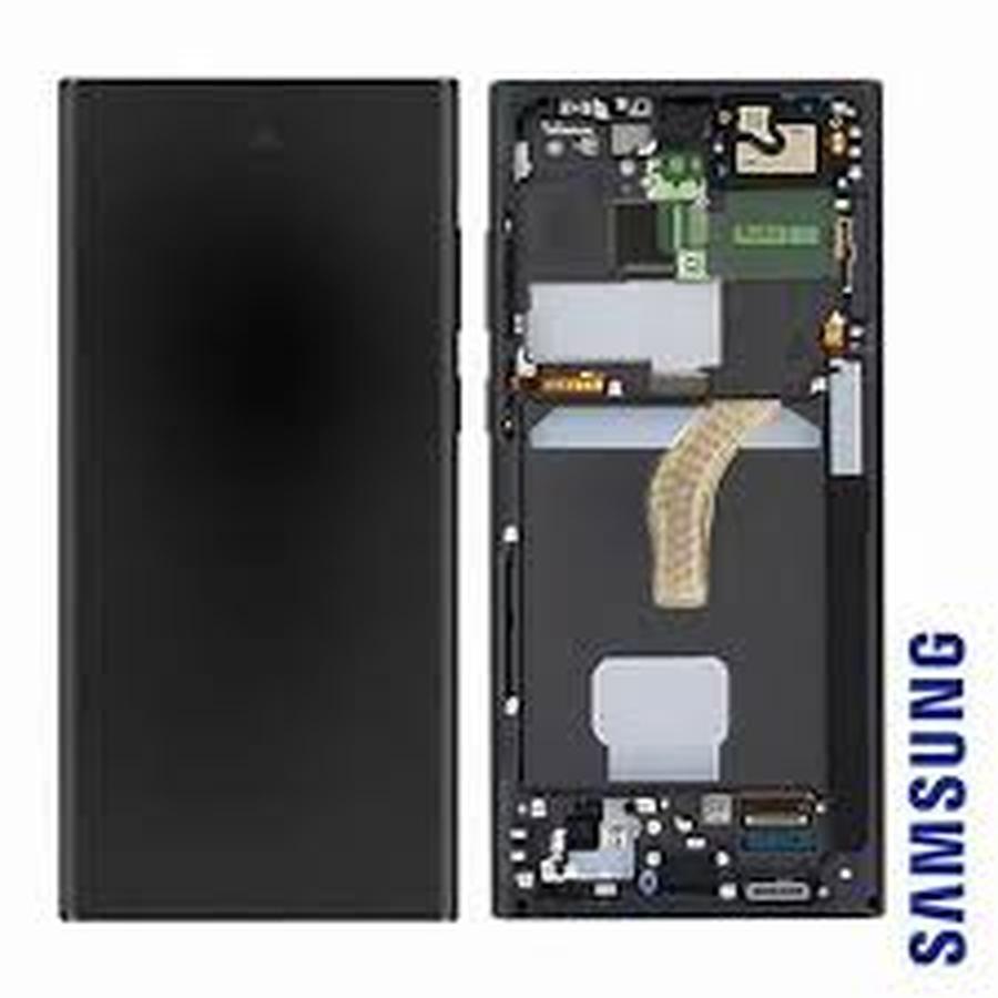 ECRAN LCD SAMSUNG S20 ULTRA G988F G988 AVEC CHASSIS (OLED) NOIR