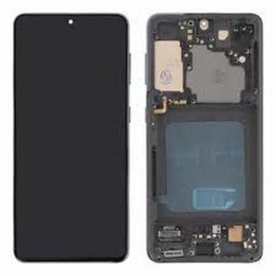 ECRAN LCD SAMSUNG S21 5G G991 G991F AVEC CHASSIS *NOIR/GRAY *OLED