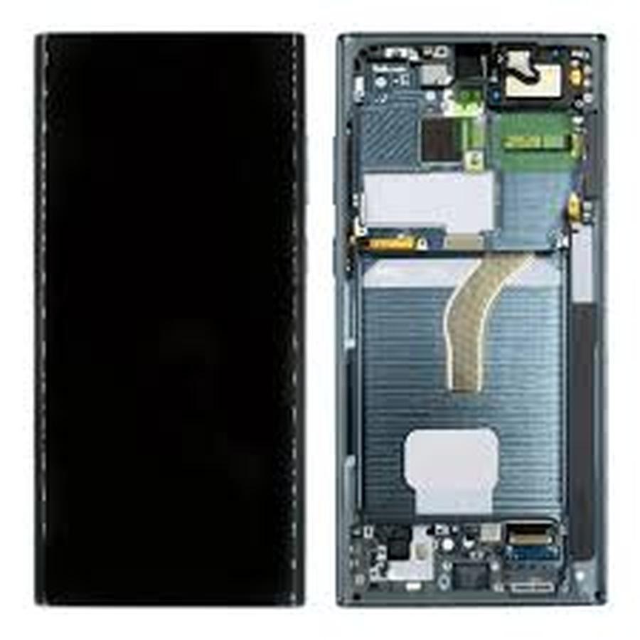 ECRAN LCD SAMSUNG S22 ULTRA S908F SERVICE PACK (GRAPHITE/GRAY| SKY BLUE / RED)