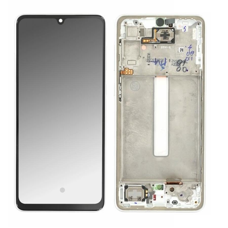 ECRAN Samsung A33 5G A336B SERVICE PACK AVEC CHASSIS (WHITE)