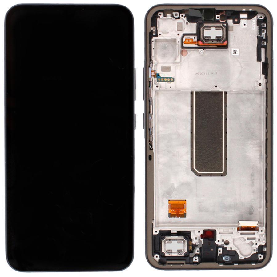 ECRAN SAMSUNG A34 5G A346B LCD SERVICE PACK AVEC CHASSIS (SILVER)