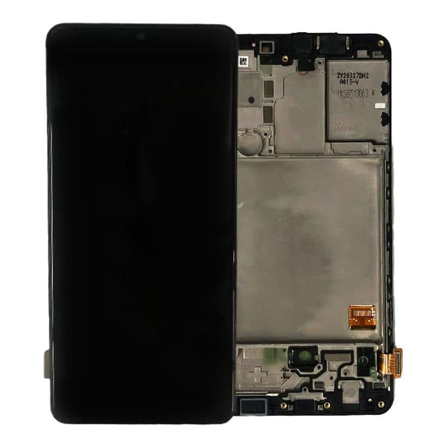 ECRAN Samsung A41 A415F 4G LCD Service Pack AVEC CHASSIS BLACK