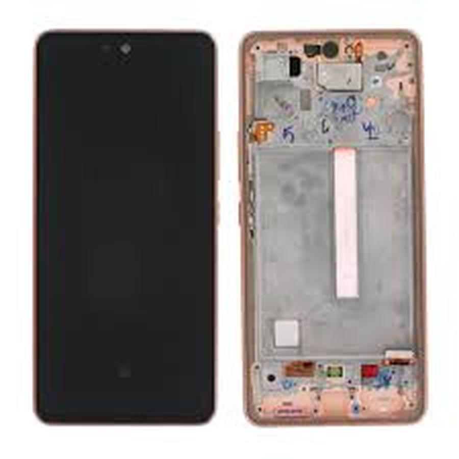ECRAN SAMSUNG A53 5G A536 ECRAN SERVICE PACK AVEC CHASSIS (Pèche) GOLD