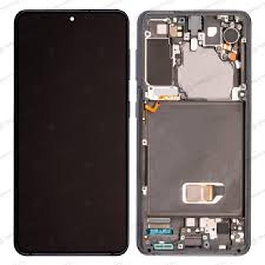 ECRAN SAMSUNG ECRAN S21 5G G991 Service Pack AVEC CHASSIS GRIS/ NOIR