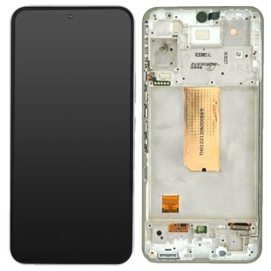 ECRAN SAMSUNG SM-A546 (A54 5G 2023) avec chassis SERVICE PACK WHITE