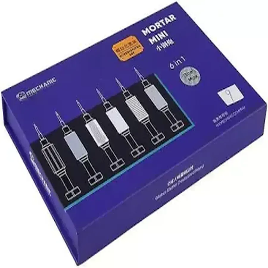 Mortier mécanique mini ishell max 6 en 1 Tournevis de précision de réparation de téléphone