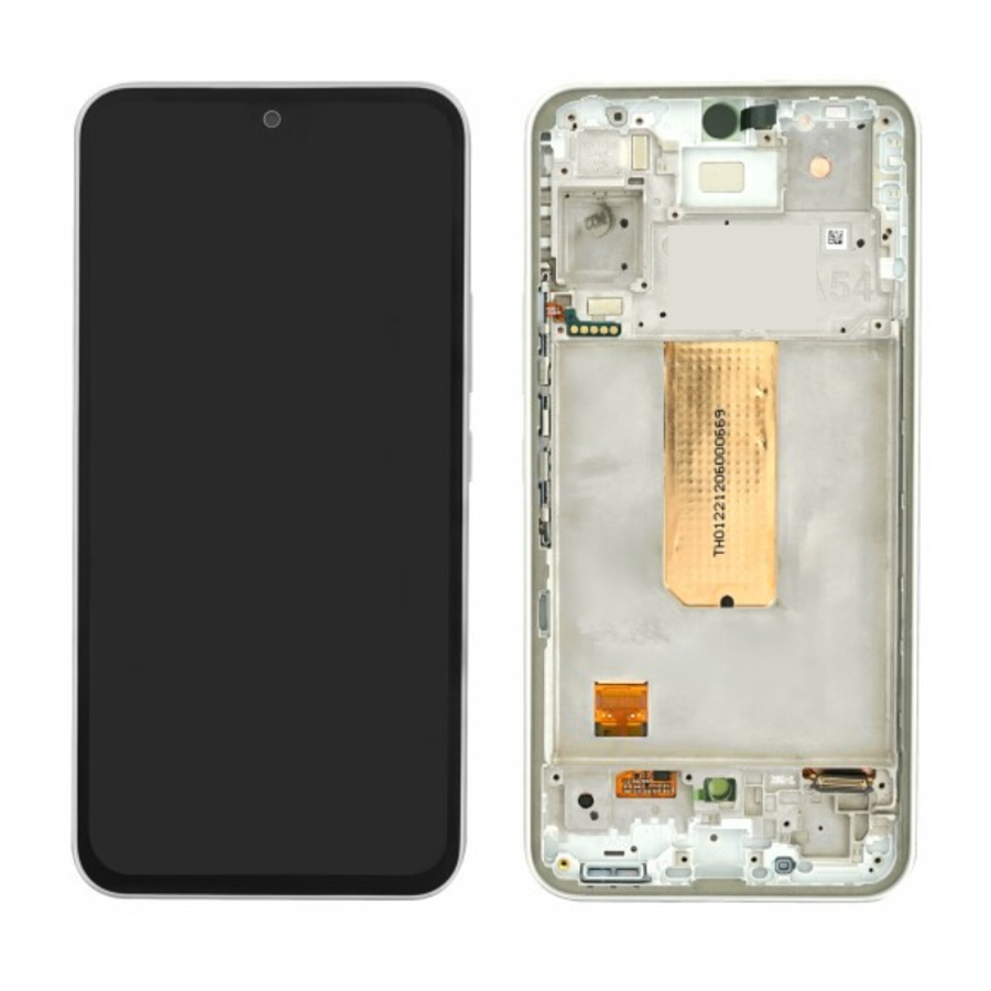 SAMSUNG -A546 (A54 5G 2023) WHITE LCD (With Frame )SERVICE PACK