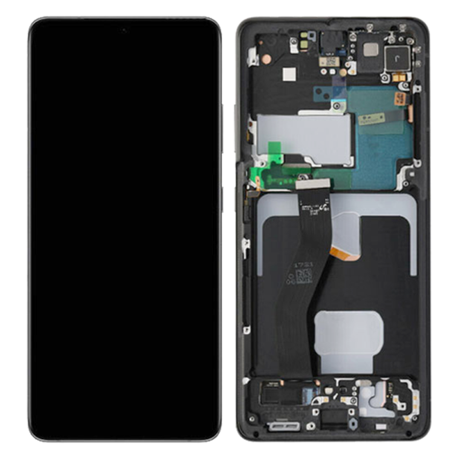 SAMSUNG-G998 (S21 Ultra 5G 2021) WITH FRAME Phantom BLACK (NOCAMERA) LCD