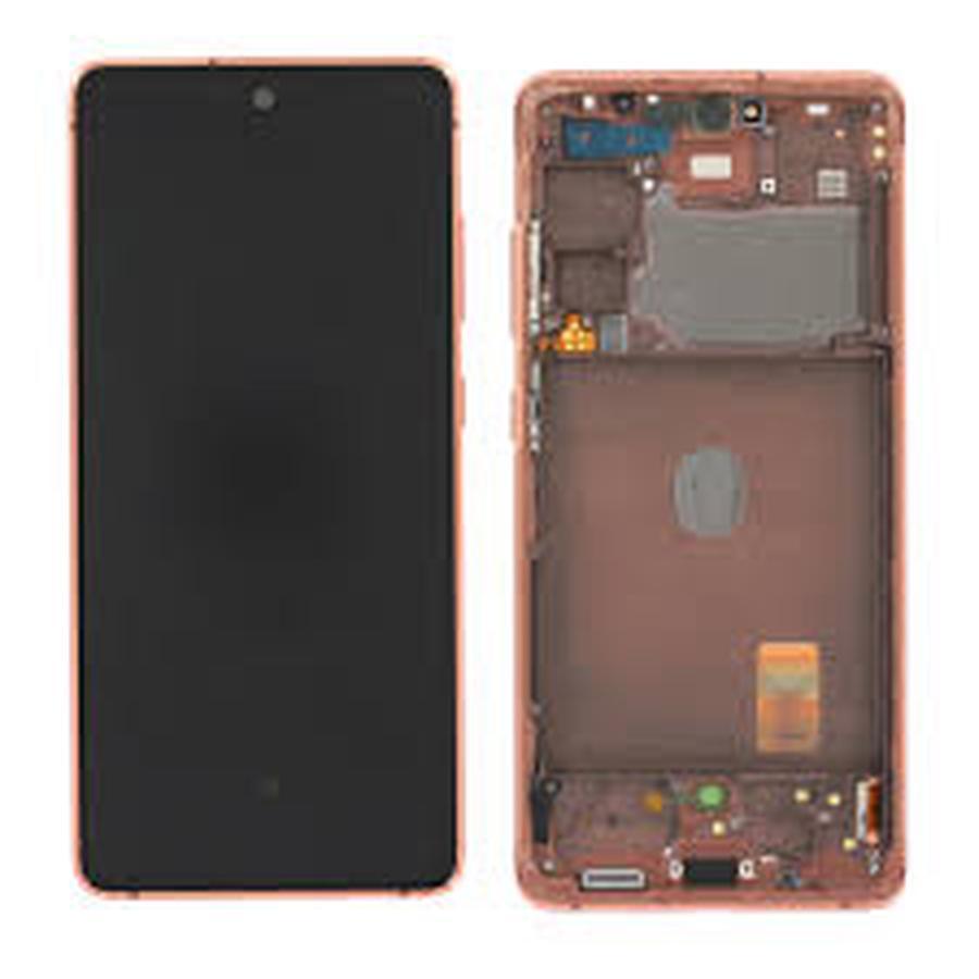 Samsung S20FE 4G/5G G780F ECRAN Service Pack (ORANGE) AVEC CHASSIS