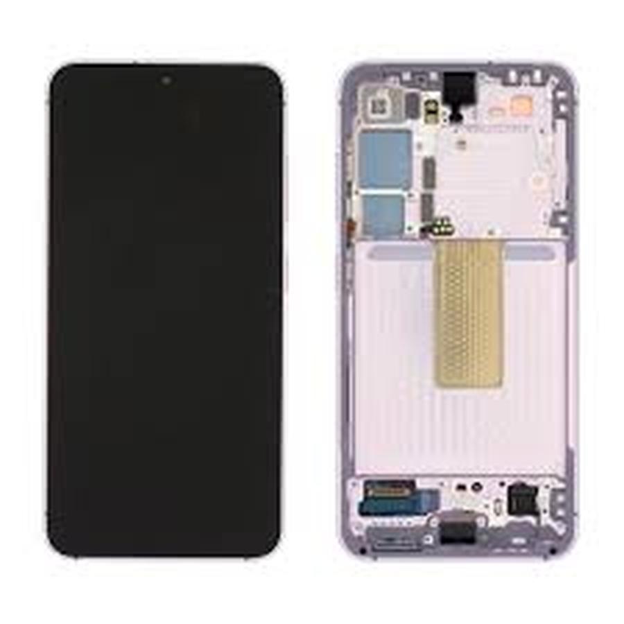 SAMSUNG S23 5G S911B ECRAN SERVICE PACK (Lavande) AVEC CHASSIS