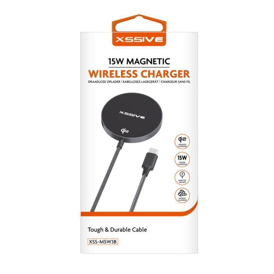 XSSIVE 15W Wireless Magnetic Charger XSS-MSW3B - Black