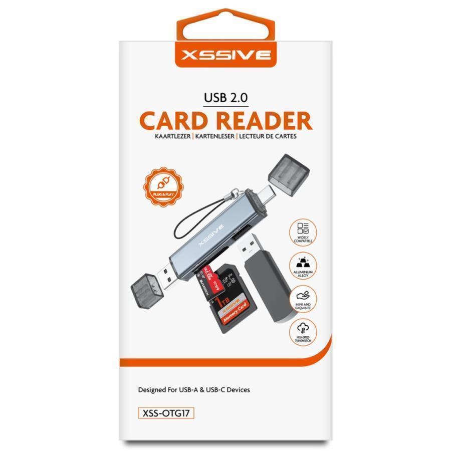XSSIVE XSS-OTG17 USB2.0 USB-A/USB-C USB Card Reader